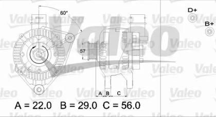 Генератор VALEO 436751