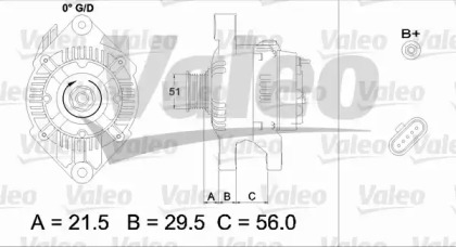 Генератор VALEO 436752