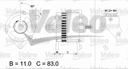 Генератор VALEO 436755