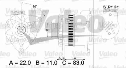 Генератор VALEO 437051