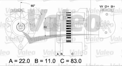 Генератор VALEO 437052