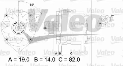 Генератор VALEO 437123