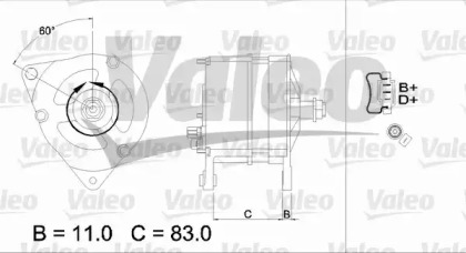 Генератор VALEO 437124