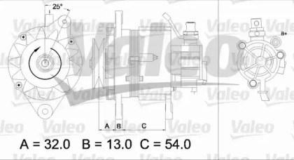 Генератор VALEO 437143