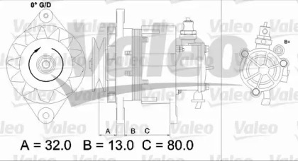 Генератор VALEO 437144