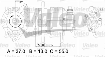 Генератор VALEO 437146