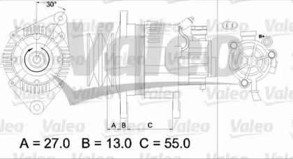 Генератор VALEO 437147