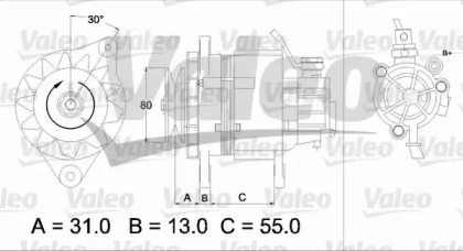 Генератор VALEO 437148