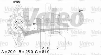 Генератор VALEO 437151