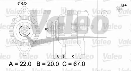 Генератор VALEO 437163