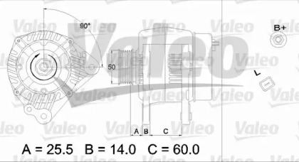 Генератор VALEO 437170