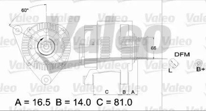 Генератор VALEO 437174