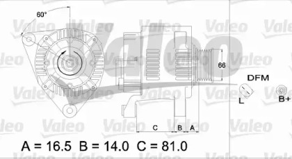 Генератор VALEO 437175