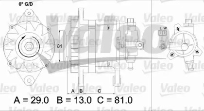 Генератор VALEO 437180