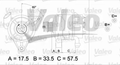 Генератор VALEO 437181