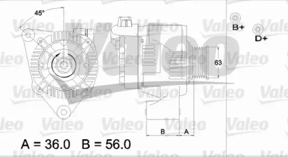 Генератор VALEO 437187