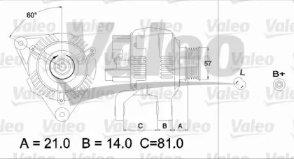 Генератор VALEO 437188