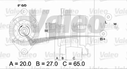 Генератор VALEO 437199