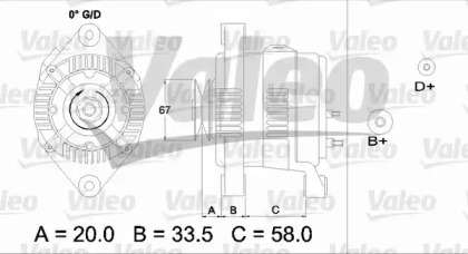 Генератор VALEO 437207