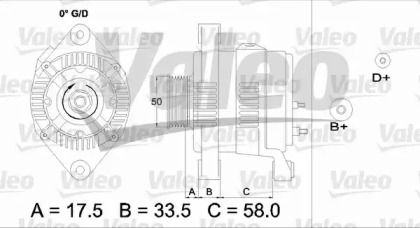 Генератор VALEO 437212