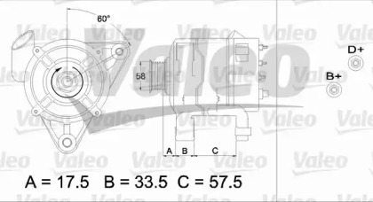 Генератор VALEO 437215