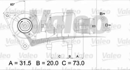 Генератор VALEO 437310