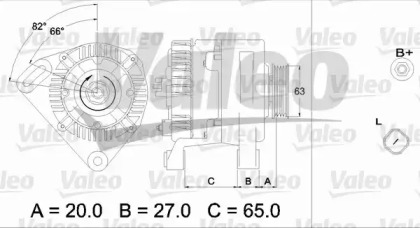 Генератор VALEO 437313