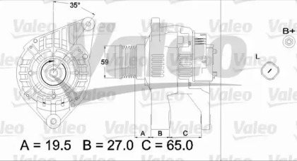 Генератор VALEO 437322