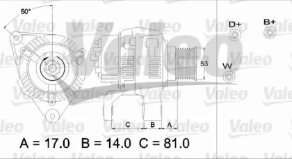 Генератор VALEO 437326