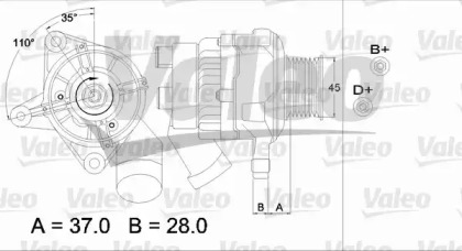 Генератор VALEO 437331