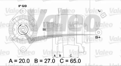 Генератор VALEO 437353