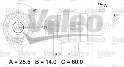 Генератор VALEO 437369