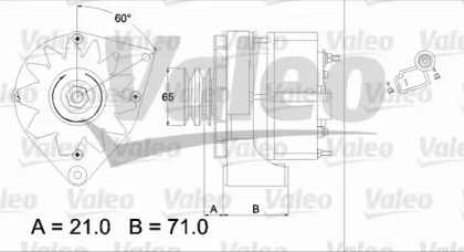 Генератор VALEO 437372