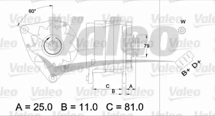 Генератор VALEO 437379