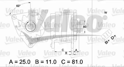 Генератор VALEO 437381