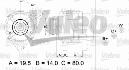 Генератор VALEO 437383