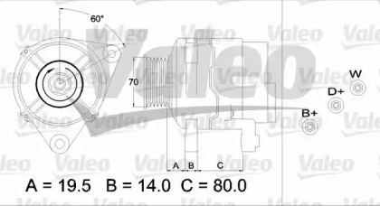 Генератор VALEO 437391