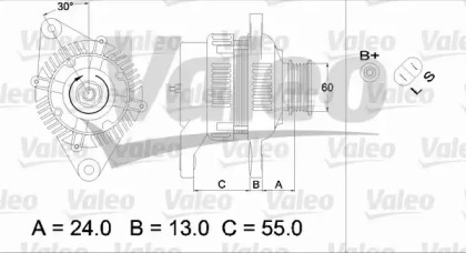 Генератор VALEO 437416