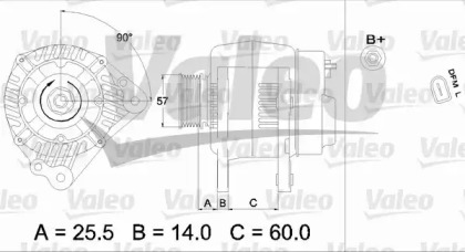 Генератор VALEO 437419