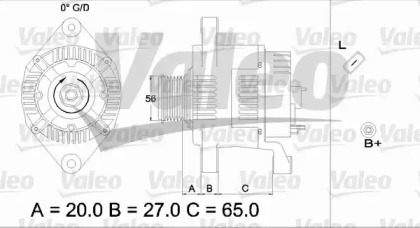 Генератор VALEO 437443