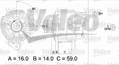 Генератор VALEO 437456