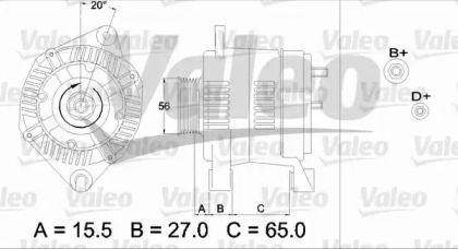 Генератор VALEO 437462