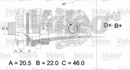 Генератор VALEO 437465