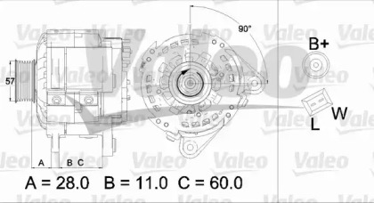 Генератор VALEO 437477