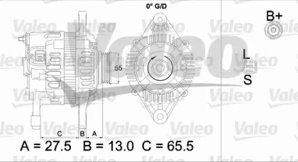 Генератор VALEO 437478