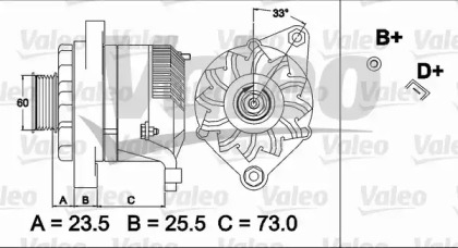 Генератор VALEO 437487