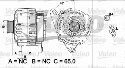 Генератор VALEO 437512