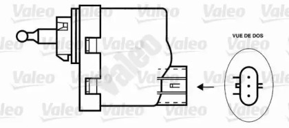 Регулировочный элемент, регулировка угла наклона фар VALEO 085121