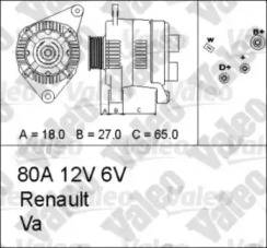 Генератор VALEO 436661