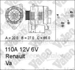 Генератор VALEO 436662